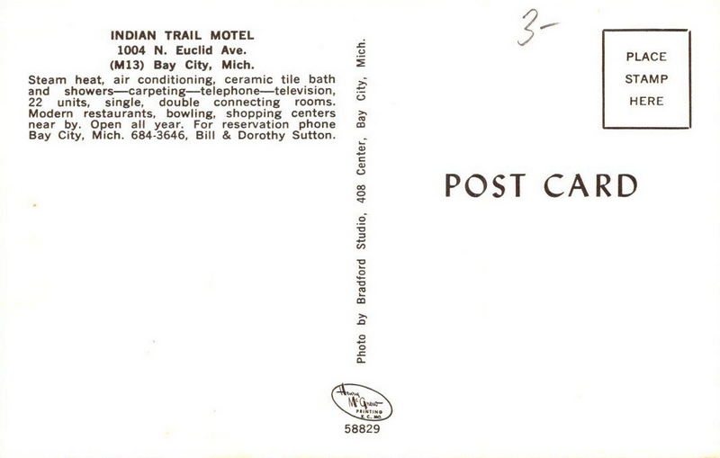 Indian Trail Motel - Vintage Postcard (newer photo)